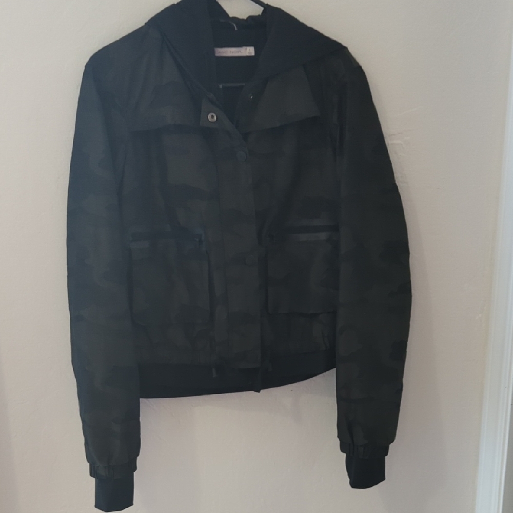 Blanc Noir Dark Camouflage Bomber Jacket